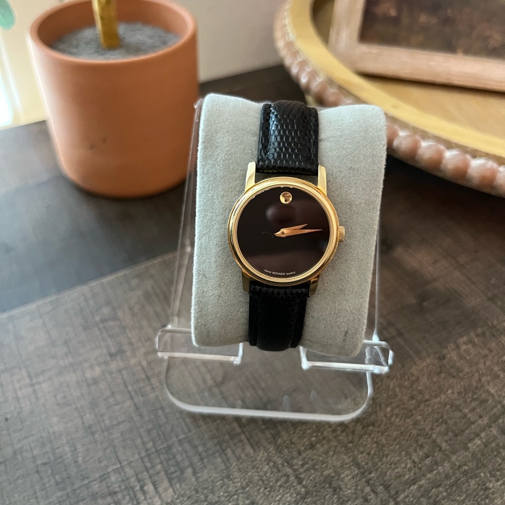 Movado Gold and Black Women’s Watch